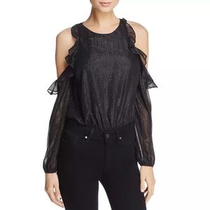 SHOW ME YOUR MUMU BLACK SHIMMER Analesse Bodysuit